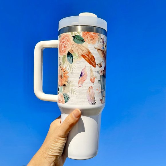 Christmas gift Baby Highland Cow In a Bucket 40 oz Tumbler BRAND NEW Double-wall - Picture 7 of 8